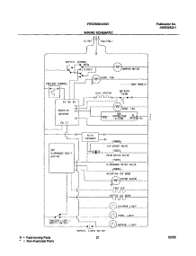 21 - Wiring Schematic parts for Frigidaire Refrigerator FRS26SM4AW0 from AppliancePartsPros.com