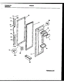 03 - Refrigerator Door Parts parts for Frigidaire Refrigerator FRS26XRAD0 from AppliancePartsPros.com