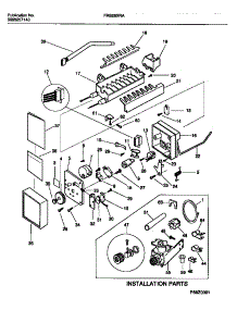 10 - Ice Maker  & Installation Component parts for Frigidaire Refrigerator FRS26XRAW2 from AppliancePartsPros.com