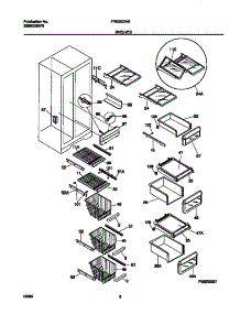 05 - Shelf parts for Frigidaire Refrigerator FRS26ZGGB3 from AppliancePartsPros.com