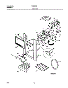 08 - Ice Dispenser parts for Frigidaire Refrigerator FRS26ZGGB4 from AppliancePartsPros.com