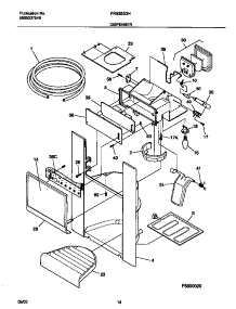 08 - Ice And Water Disp parts for Frigidaire Refrigerator FRS26ZGHB3 from AppliancePartsPros.com