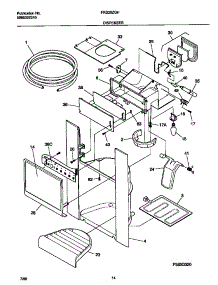 08 - Ice Dispenser parts for Frigidaire Refrigerator FRS26ZGHW1 from AppliancePartsPros.com
