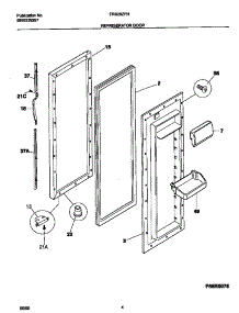 03 - Refrigerator Door parts for Frigidaire Refrigerator FRS26ZPHB2 from AppliancePartsPros.com