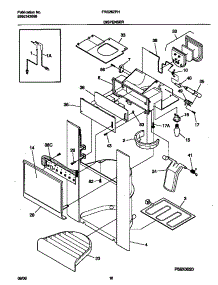 08 - Ice Dispenser parts for Frigidaire Refrigerator FRS26ZPHD3 from AppliancePartsPros.com