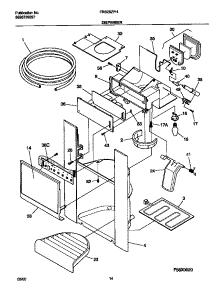 08 - Ice Dispenser parts for Frigidaire Refrigerator FRS26ZPHQ2 from AppliancePartsPros.com