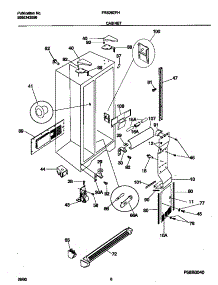 04 - Cabinet parts for Frigidaire Refrigerator FRS26ZPHW3 from AppliancePartsPros.com