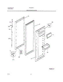 05 - Refrigerator Door parts for Frigidaire Refrigerator FRS26ZRGBC from AppliancePartsPros.com