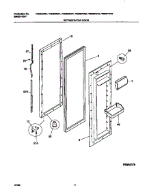 03 - Refrigerator Door parts for Frigidaire Refrigerator FRS26ZRGD2 from AppliancePartsPros.com