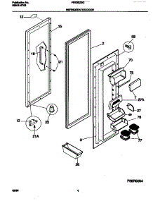 03 - Refrigerator parts for Frigidaire Refrigerator FRS26ZSGB3 from AppliancePartsPros.com
