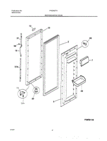 05 - Refrigerator Door parts for Frigidaire Refrigerator FRS26ZTHD5 from AppliancePartsPros.com