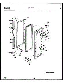 03 - Refrigerator Door Parts parts for Frigidaire Refrigerator FRS28XHAD0 from AppliancePartsPros.com
