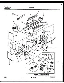 14 - Ice Maker And Installation Parts parts for Frigidaire Refrigerator FRS28XHAD0 from AppliancePartsPros.com