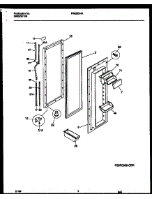 03 - Refrigerator Door Parts parts for Frigidaire Refrigerator FRS28XHAD2 from AppliancePartsPros.com