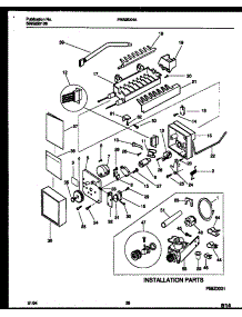 15 - Ice Maker And Installation Parts parts for Frigidaire Refrigerator FRS28XHAW1 from AppliancePartsPros.com