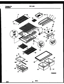 06 - Shelves And Supports parts for Frigidaire Refrigerator FRT17JRBD1 from AppliancePartsPros.com