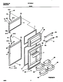 02 - Doors parts for Frigidaire Refrigerator FRT18INLHW0 from AppliancePartsPros.com