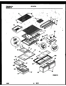 06 - Shelves And Supports parts for Frigidaire Refrigerator FRT18PRAD1 from AppliancePartsPros.com