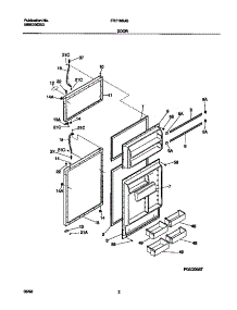 02 - Doors parts for Frigidaire Refrigerator FRT18SJGD0 from AppliancePartsPros.com