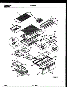 06 - Shelves And Supports parts for Frigidaire Refrigerator FRT19PRBD1 from AppliancePartsPros.com