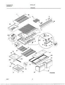 08 - Shelves parts for Frigidaire Refrigerator FRT21LRFW2 from AppliancePartsPros.com