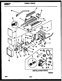 09 - Ice Maker And Installation Parts parts for Frigidaire Refrigerator FRT22RHAY0 from AppliancePartsPros.com