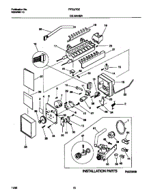 06 - Ice Maker parts for Frigidaire Refrigerator FRT22TSEB0 from AppliancePartsPros.com