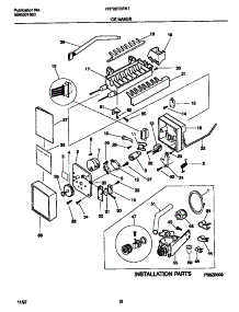 09 - Ice Maker parts for Frigidaire Refrigerator FRT22TSEK1 from AppliancePartsPros.com