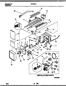 11 - Ice Maker And Installation Parts parts for Frigidaire Refrigerator FRT24XHAY1 from AppliancePartsPros.com