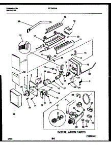 10 - Ice Maker And Installation Parts parts for Frigidaire Refrigerator FRT24XHAZ0 from AppliancePartsPros.com