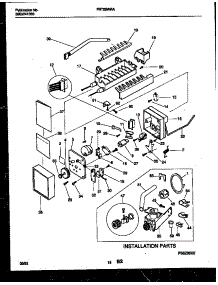 09 - Ice Maker And Installation Parts parts for Frigidaire Refrigerator FRT26WRAW0 from AppliancePartsPros.com
