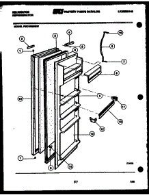03 - Door Parts parts for Frigidaire Refrigerator FSK190EN2T from AppliancePartsPros.com
