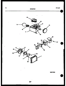 07 - Refrigerator Control Assembly, Damp parts for Frigidaire Refrigerator FSK190JN0D from AppliancePartsPros.com