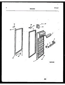 03 - Door Parts parts for Frigidaire Refrigerator FSK190JN1W from AppliancePartsPros.com