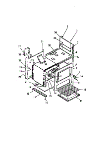 21 - Interior Oven, Panels, Frame parts for Frigidaire Range G24PCL0 from AppliancePartsPros.com