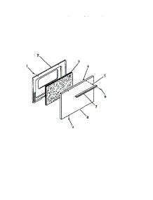 14 - Oven Door, Panels parts for Frigidaire Range GC34BCL0 from AppliancePartsPros.com