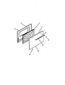13 - Oven Door, Panels parts for Frigidaire Range GC34BCW0 from AppliancePartsPros.com