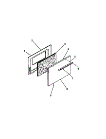 15 - Oven Door, Panels parts for Frigidaire Range GC34BCW0 from AppliancePartsPros.com