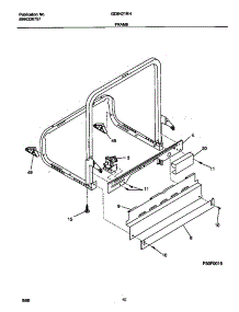 06 - Frame parts for Frigidaire Dishwasher GDB421RHR1 from AppliancePartsPros.com
