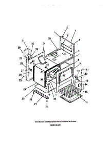 25 - Interior Oven, Panels, Frame parts for Frigidaire Range GP38BCW1 from AppliancePartsPros.com
