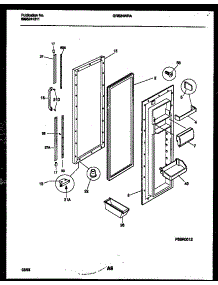 04 - Refrigerator Door Parts parts for Frigidaire Refrigerator GRS24WRAW0 from AppliancePartsPros.com