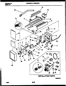 14 - Ice Maker And Installation Parts parts for Frigidaire Refrigerator GRS24WRAW0 from AppliancePartsPros.com