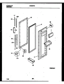 03 - Refrigerator Door Parts parts for Frigidaire Refrigerator GRS26WRAW0 from AppliancePartsPros.com