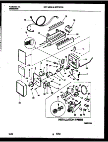07 - Ice Maker And Installation Parts parts for Frigidaire Refrigerator GRT19DRAD0 from AppliancePartsPros.com