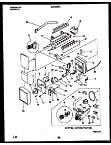 09 - Ice Maker And Ice Maker Installatio parts for Frigidaire Refrigerator GRT24WRAD0 from AppliancePartsPros.com