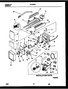 10 - Ice Maker And Ice Maker Installatio parts for Frigidaire Refrigerator GRT26WRAD0 from AppliancePartsPros.com