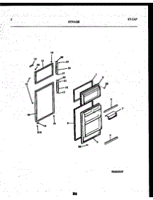 02 - Door Parts parts for Frigidaire Refrigerator GTL142WK2 from AppliancePartsPros.com