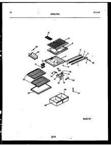 06 - Shelves And Supports parts for Frigidaire Refrigerator GTL160WK1 from AppliancePartsPros.com