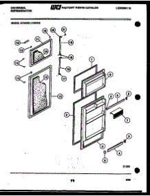 02 - Door Parts parts for Frigidaire Refrigerator GTL175AH0 from AppliancePartsPros.com