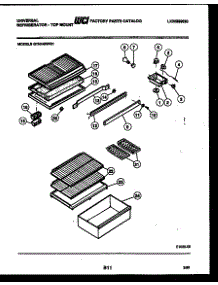 04 - Shelves And Supports parts for Frigidaire Refrigerator GTN140BG1 from AppliancePartsPros.com